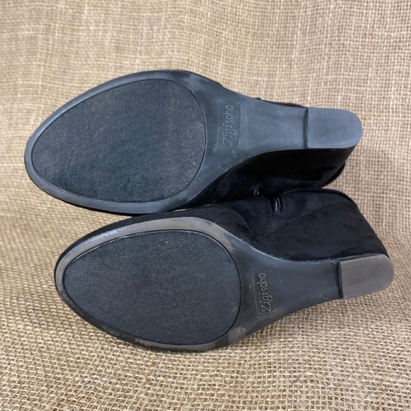 🛑SOLD🛑 booties wedges black suede size 10 - Picture 7 of 7